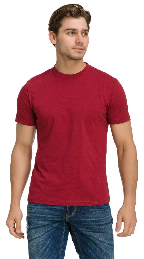 Летняя футболка бордовая Premium